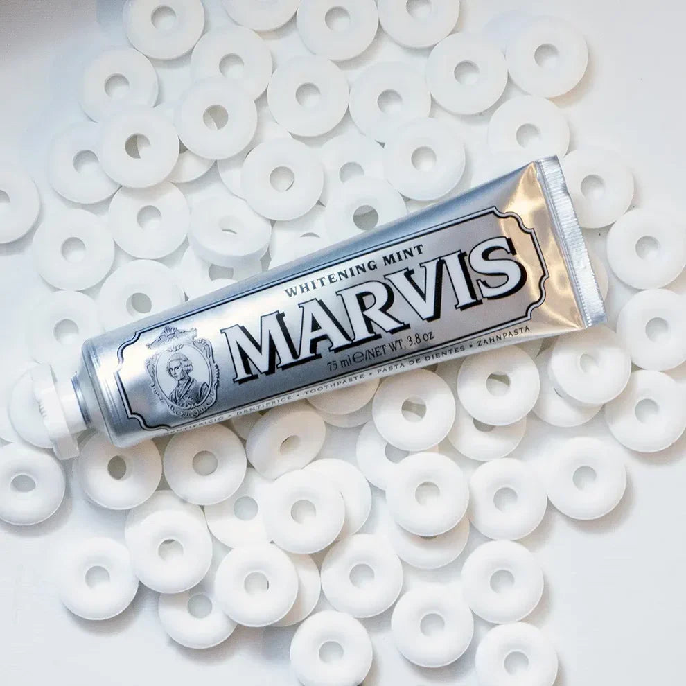 Marvis Whitening Mint Freshen Breath and Remove Smoke Stains Toothpaste