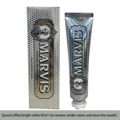 Marvis Whitening Mint Freshen Breath and Remove Smoke Stains Toothpaste