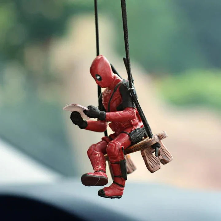 Deadpool Book Reading Car Decor