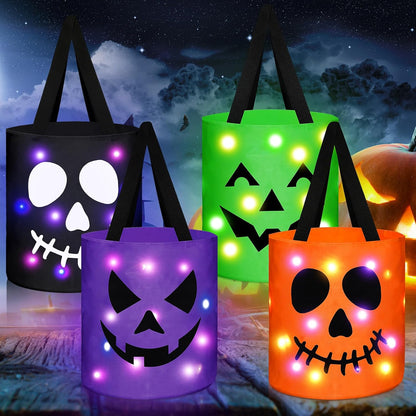 4 Pcs Halloween Trick or Treat Bucket