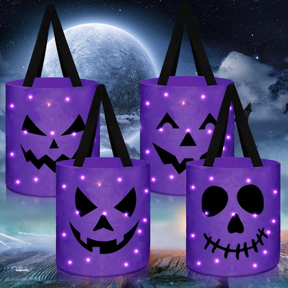 4 Pcs Halloween Trick or Treat Bucket